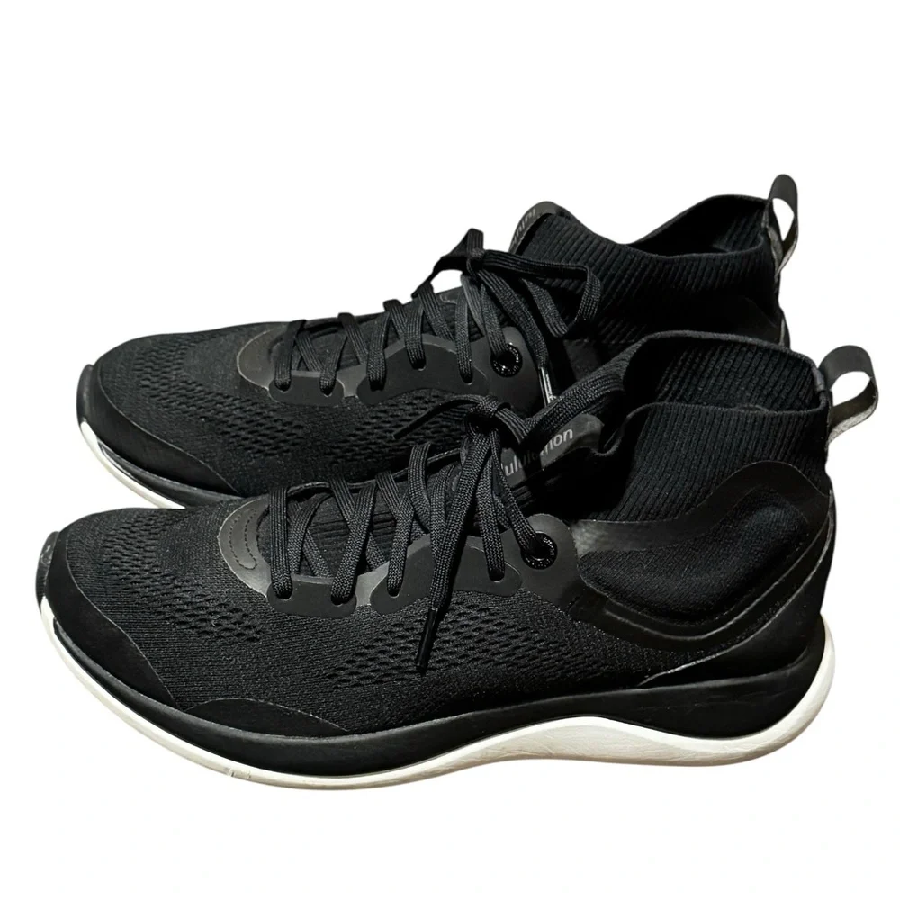 Lululemon Chargefeel Mid Workout Sneakers Size 9.5 Black Womens - Picture 2 of 8